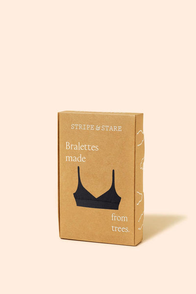 Stripe & Stare T-Shirt Bra - Black
