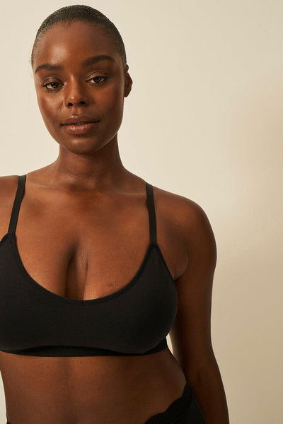 Stripe & Stare T-Shirt Bra - Black