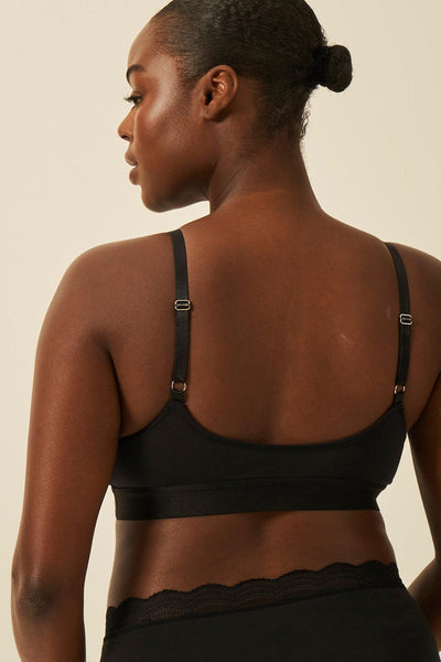 Stripe & Stare T-Shirt Bra - Black