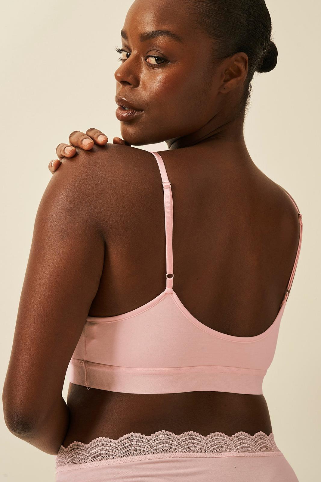 Stripe & Stare T-Shirt Bra - Pink-a-boo