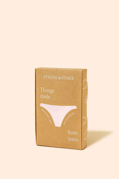 Stripe & Stare Thong - Pink-A-Boo