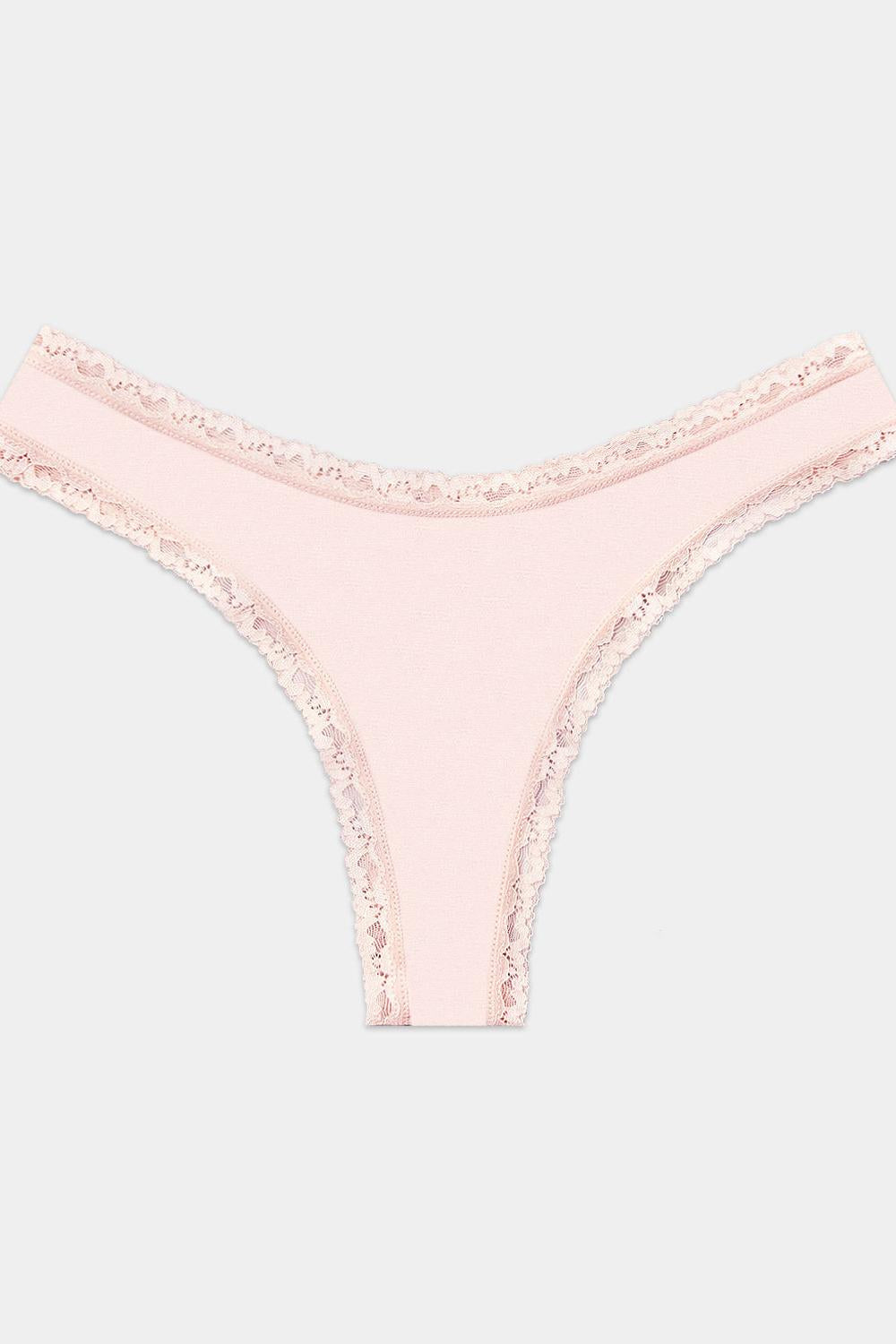 Stripe & Stare Thong - Pink-A-Boo