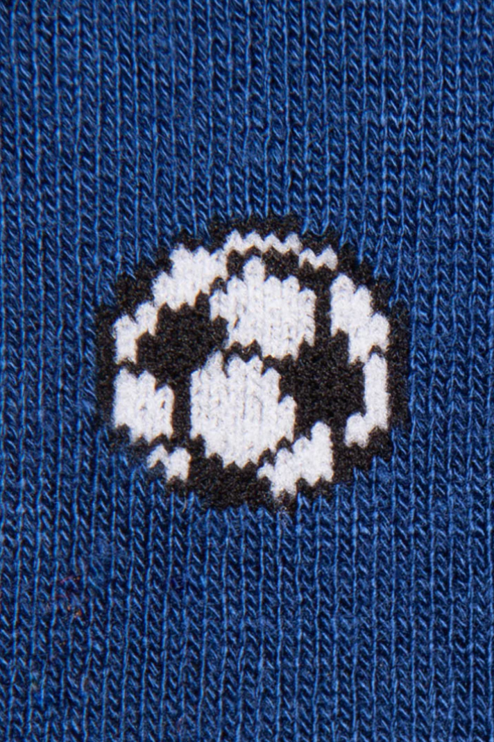 Swole Panda Blue Football Bamboo Socks-Mens-Ohh! By Gum - Shop Sustainable