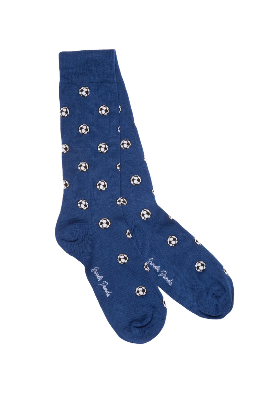 Swole Panda Blue Football Bamboo Socks-Mens-Ohh! By Gum - Shop Sustainable