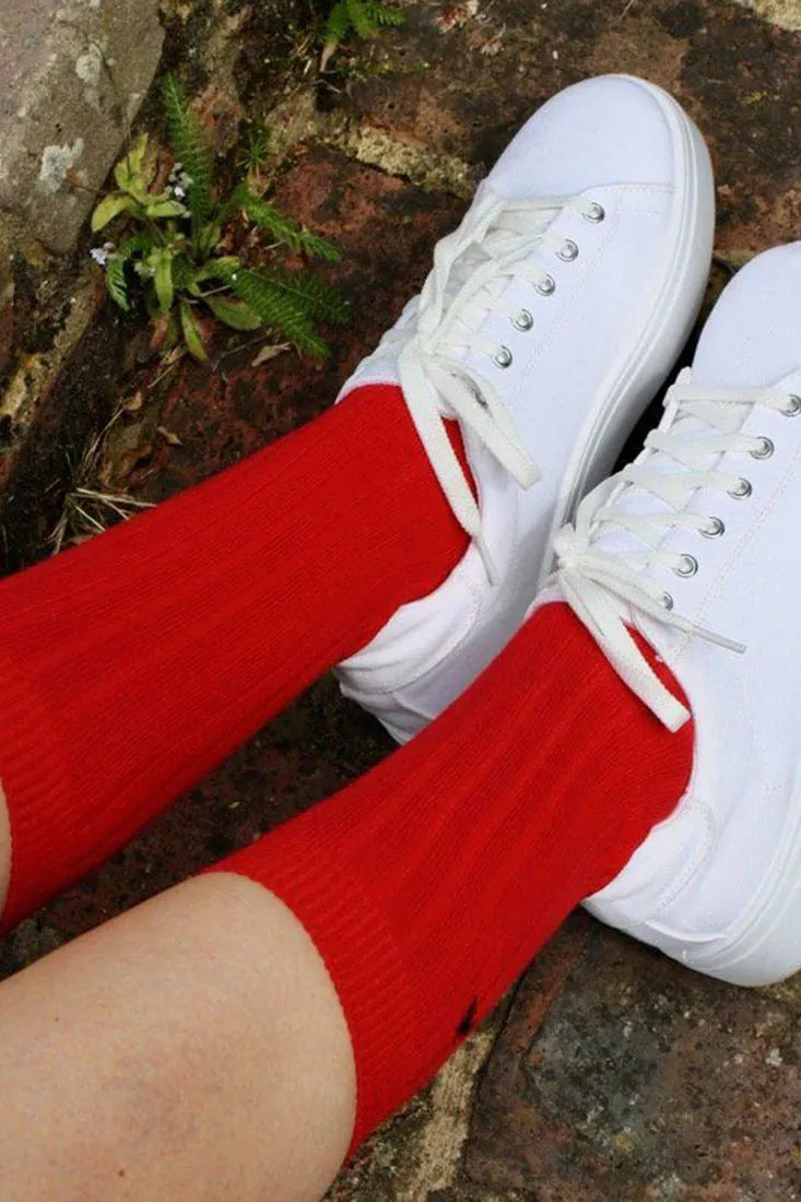 Swole Panda Classic Red Socks
