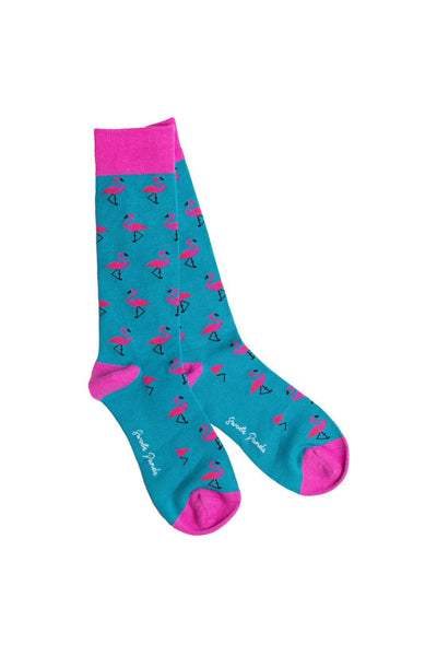 Swole Panda Flamingo Bamboo Socks-Womens-Ohh! By Gum - Shop Sustainable