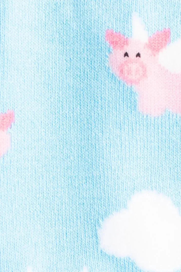 Swole Panda Flying Pig Socks