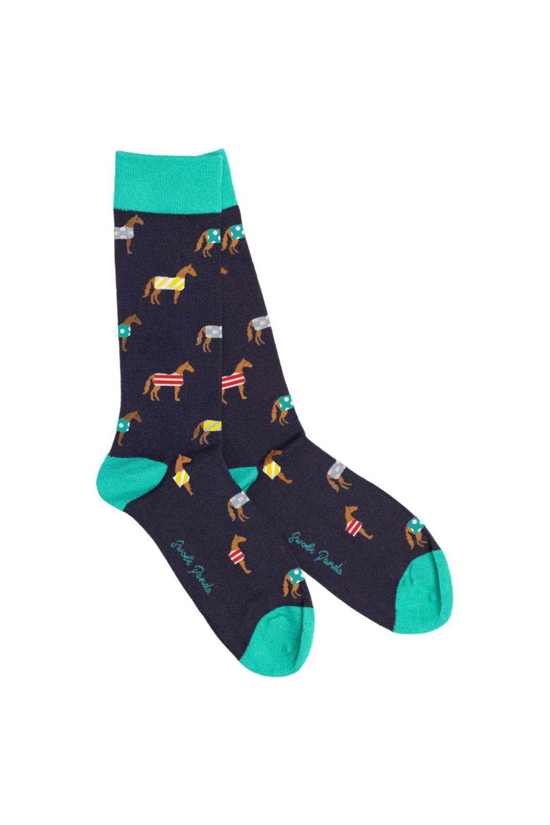 Swole Panda Horse Socks (4-7)-Womens-Ohh! By Gum - Shop Sustainable