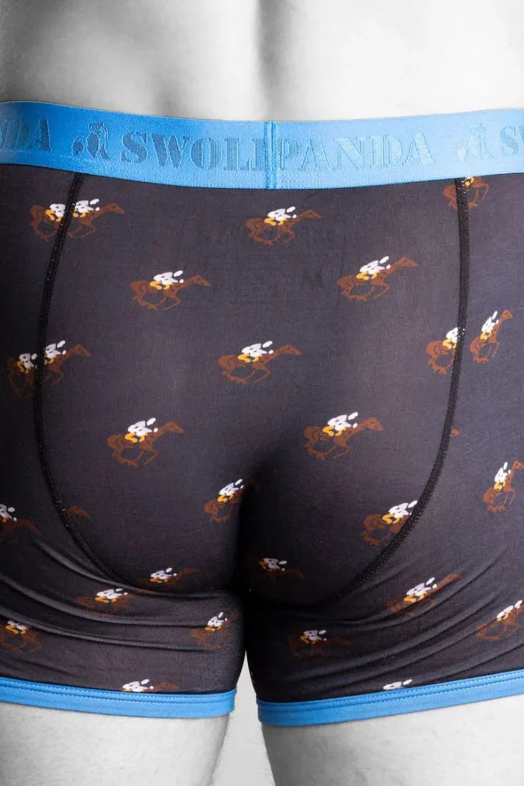 Swole Panda Jockey Bamboo Boxers / Blue Band