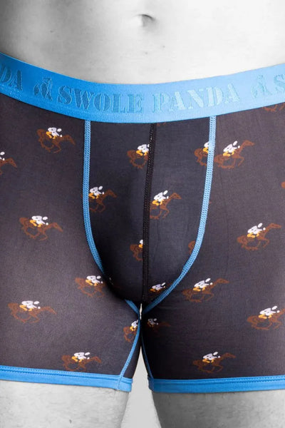 Swole Panda Jockey Bamboo Boxers / Blue Band