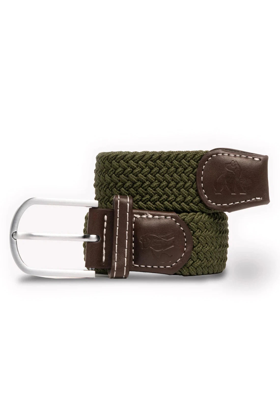 Swole Panda Khaki Green Woven Belt-Mens-Ohh! By Gum - Shop Sustainable
