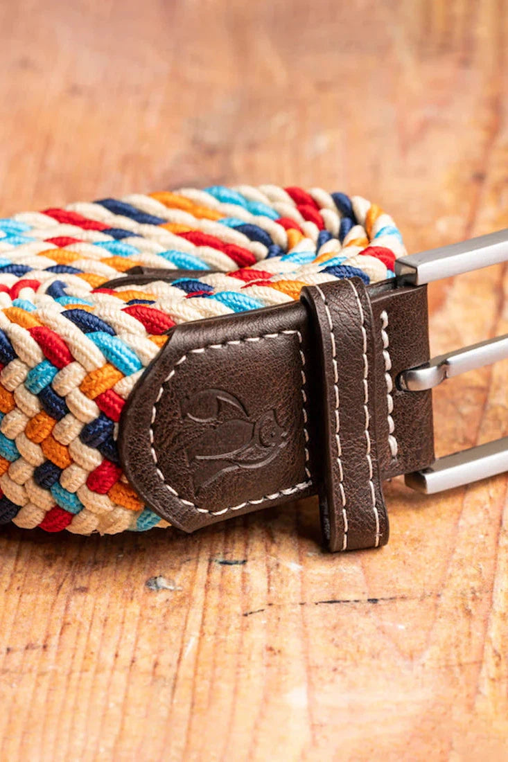 Swole Panda Multi Colour Zigzag Woven Belt-Womens-Ohh! By Gum - Shop Sustainable