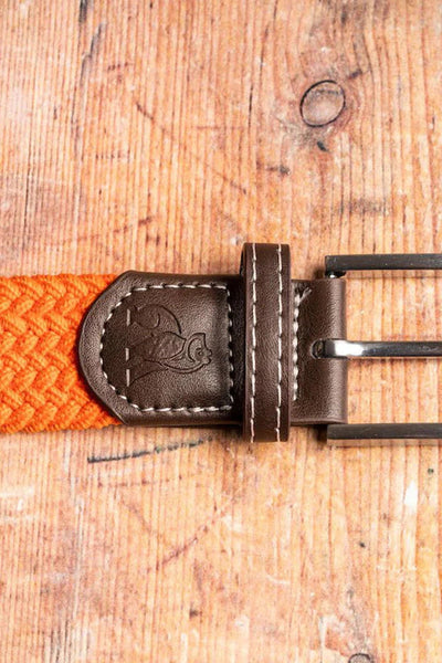 Swole Panda Orange Woven Belt-Mens-Ohh! By Gum - Shop Sustainable