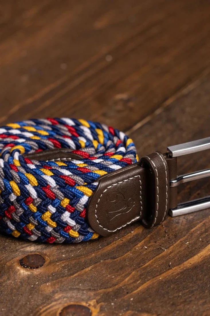 Swole Panda Rainbow Zigzag Woven Belt-Womens-Ohh! By Gum - Shop Sustainable
