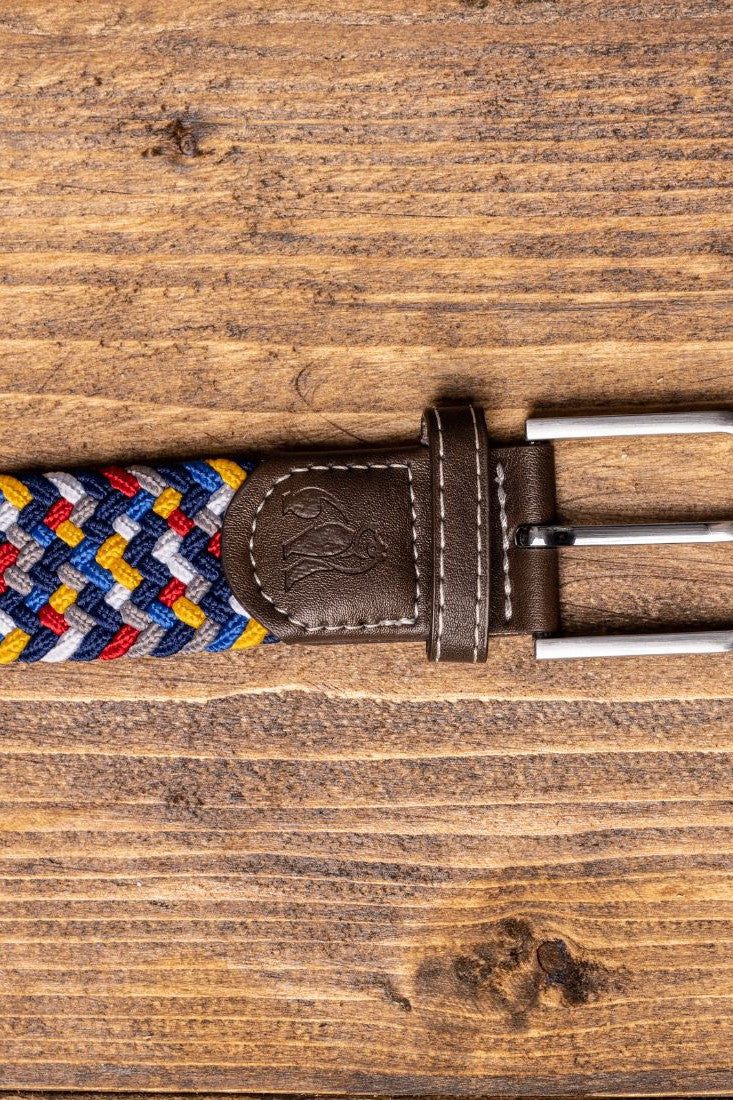 Swole Panda Rainbow Zigzag Woven Belt-Womens-Ohh! By Gum - Shop Sustainable