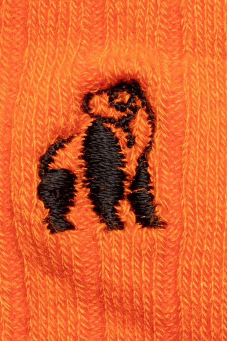 Swole Panda Tangerine Orange Socks