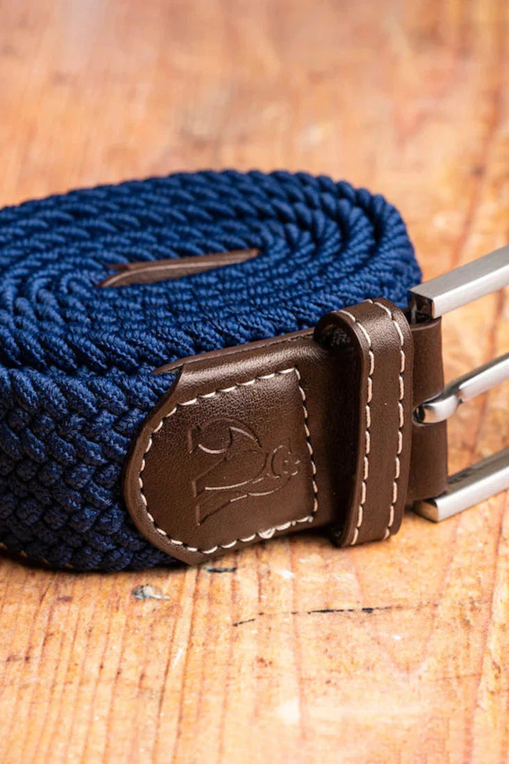 Swole Panda Woven Belt - Dark Blue-Mens-Ohh! By Gum - Shop Sustainable