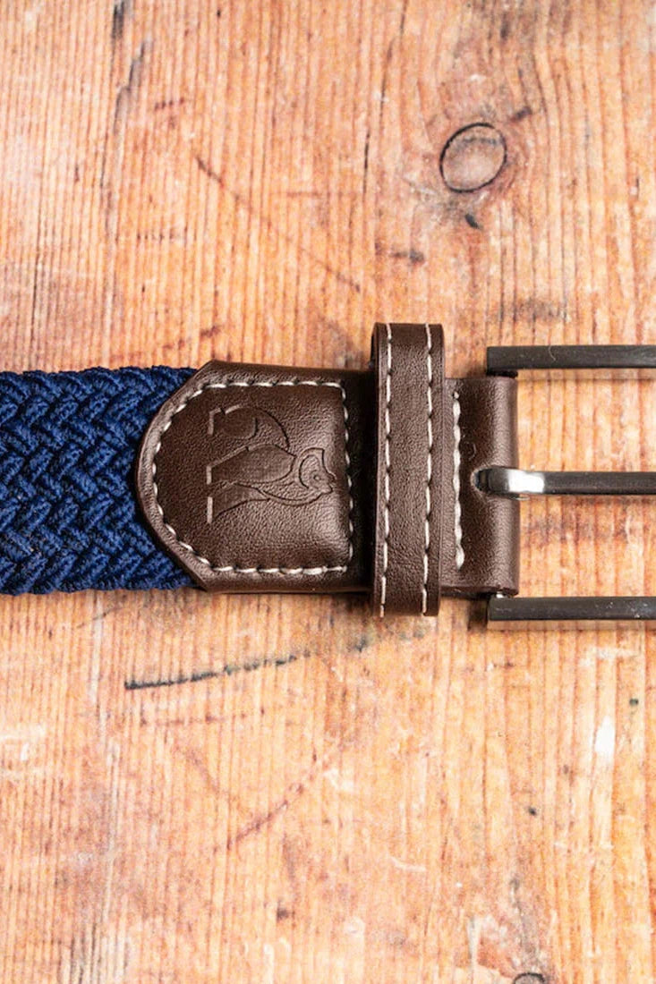 Swole Panda Woven Belt - Dark Blue-Mens-Ohh! By Gum - Shop Sustainable