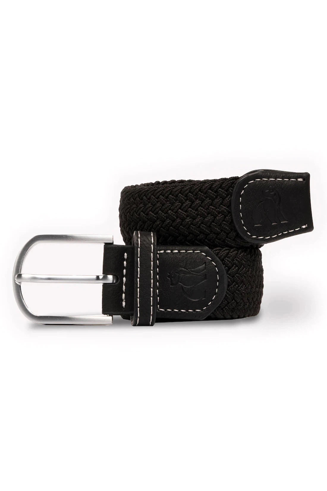 Swole Panda Woven Belt - Jet Black-Mens-Ohh! By Gum - Shop Sustainable