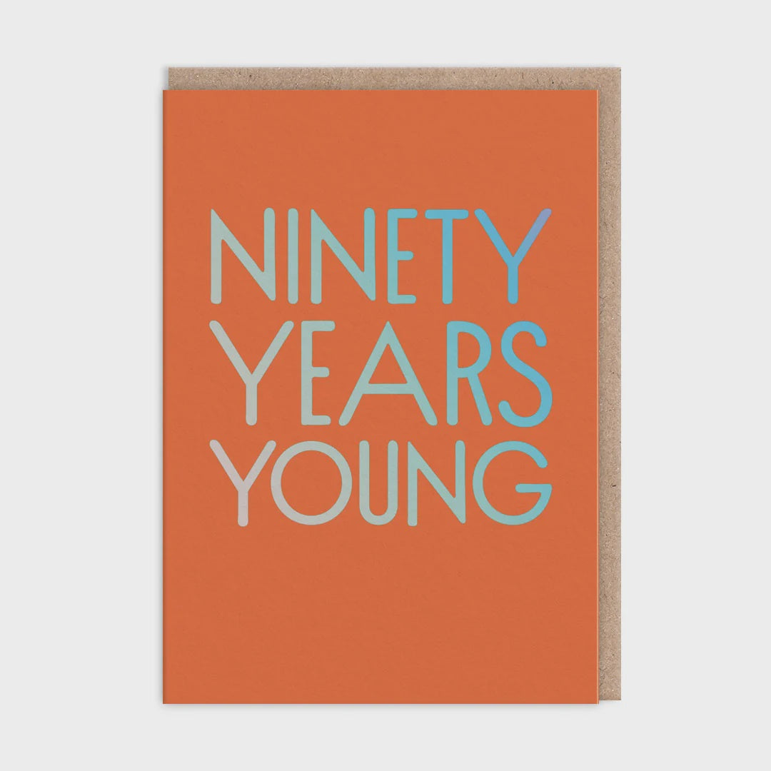Ohh Deer Ninety Years Young Birthday Card