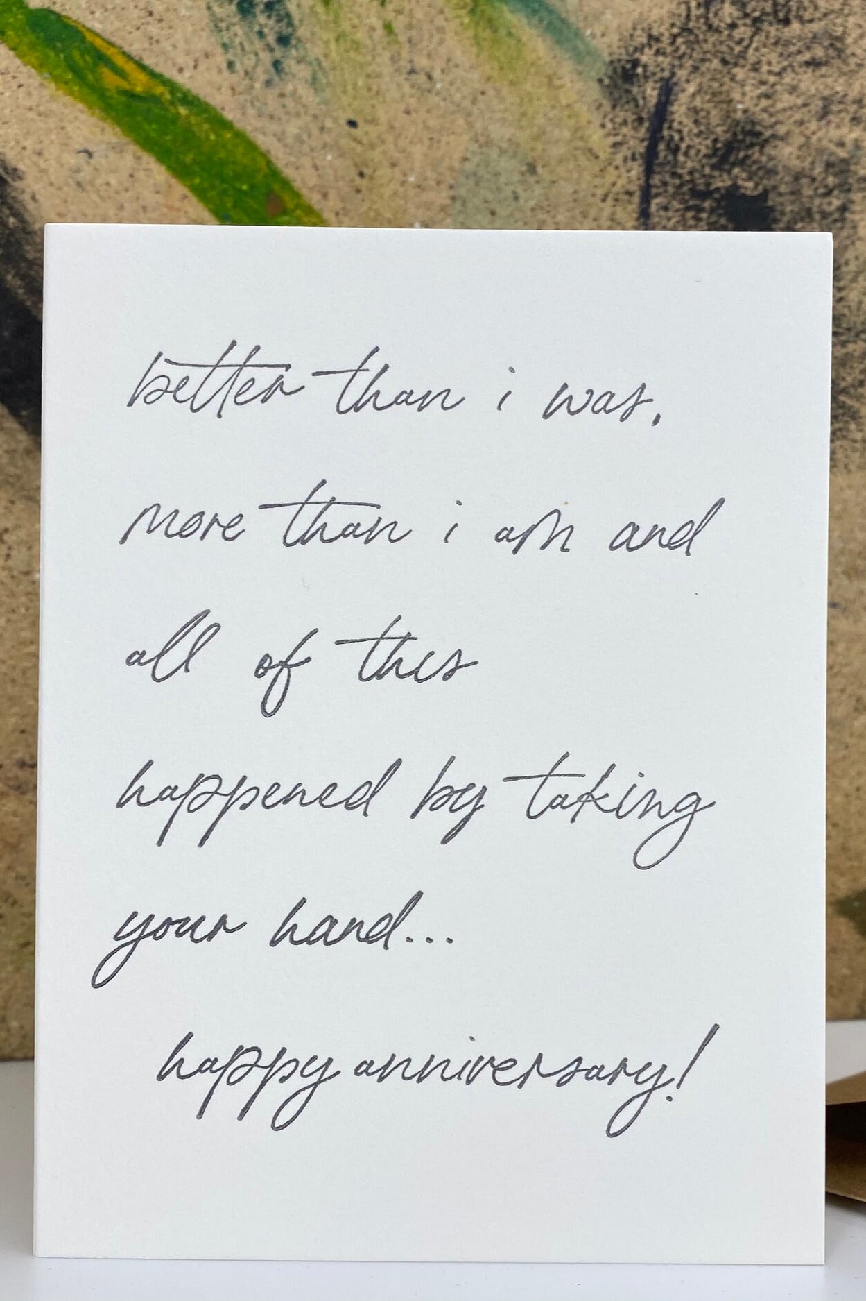 The Pear in Paper Better than I was, more than I am-Anniversary-Ohh! By Gum - Shop Sustainable