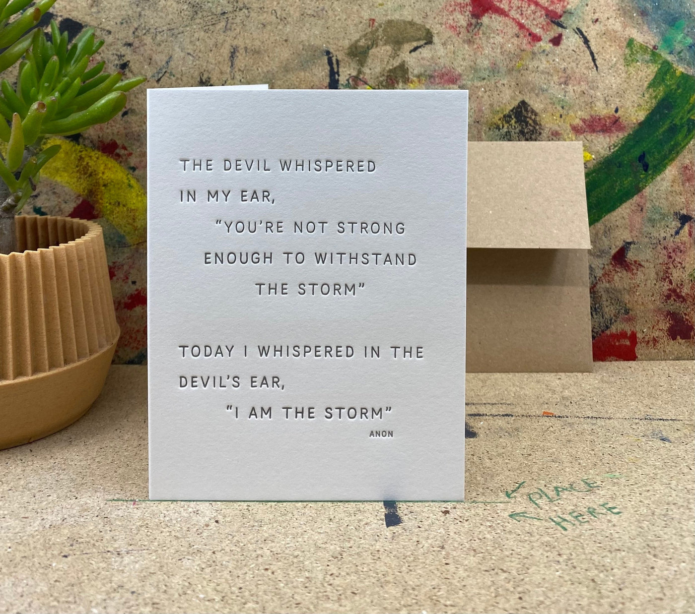 The Pear in Paper I Am The Storm-stationery-Ohh! By Gum - Shop Sustainable