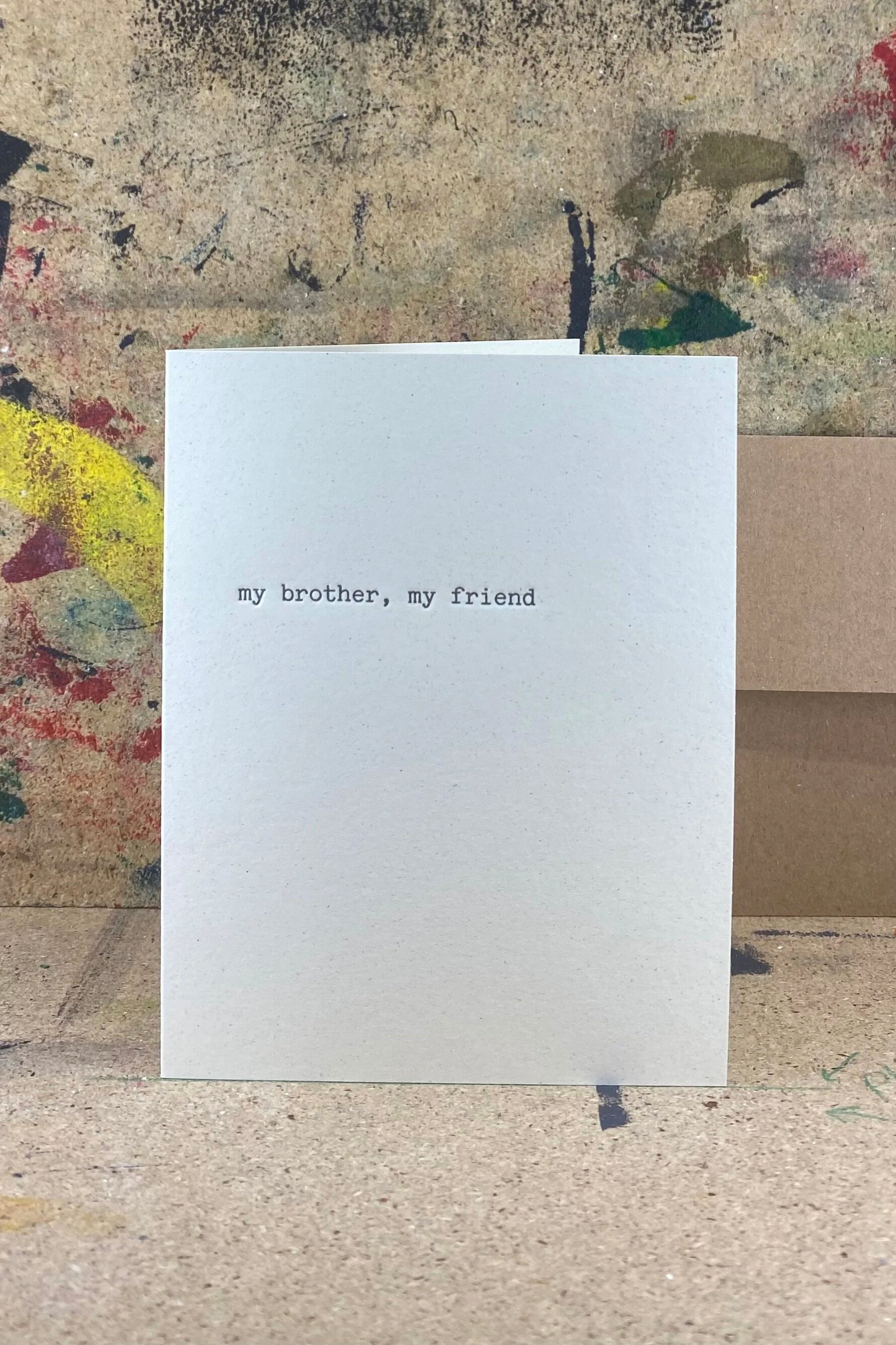 The Pear in Paper My Brother My Friend