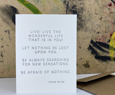 The Pear in Paper Oscar Wilde Quote-stationery-Ohh! By Gum - Shop Sustainable
