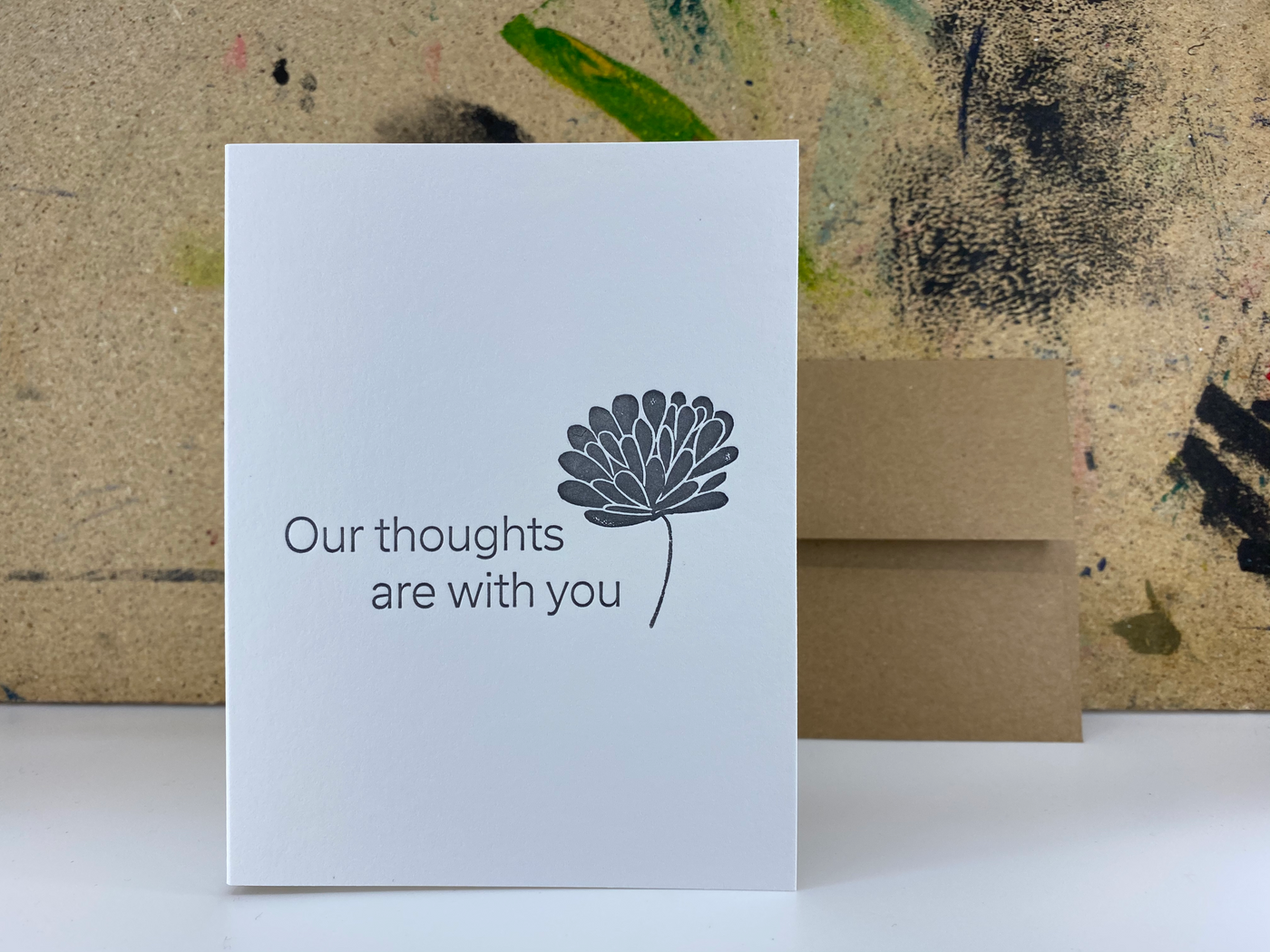 The Pear in Paper Our Thoughts Are With You-stationery-Ohh! By Gum - Shop Sustainable