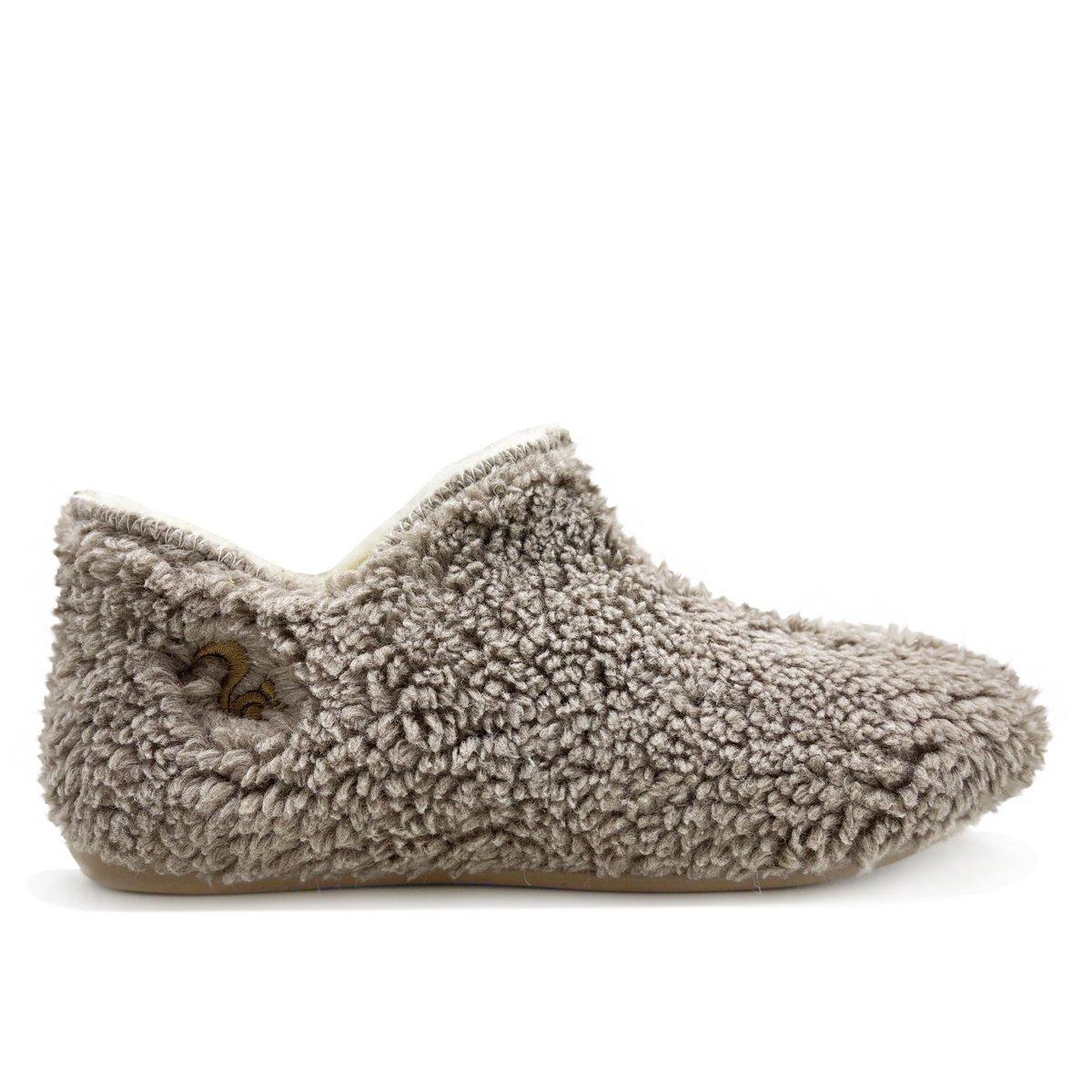 Thies 1856 ® Organic Teddy Slipper Boots Vegan Taupe