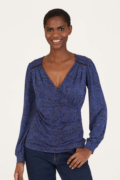 Thought Adoette Lenzing Ecovero Printed Wrap Top-Womens-Ohh! By Gum - Shop Sustainable
