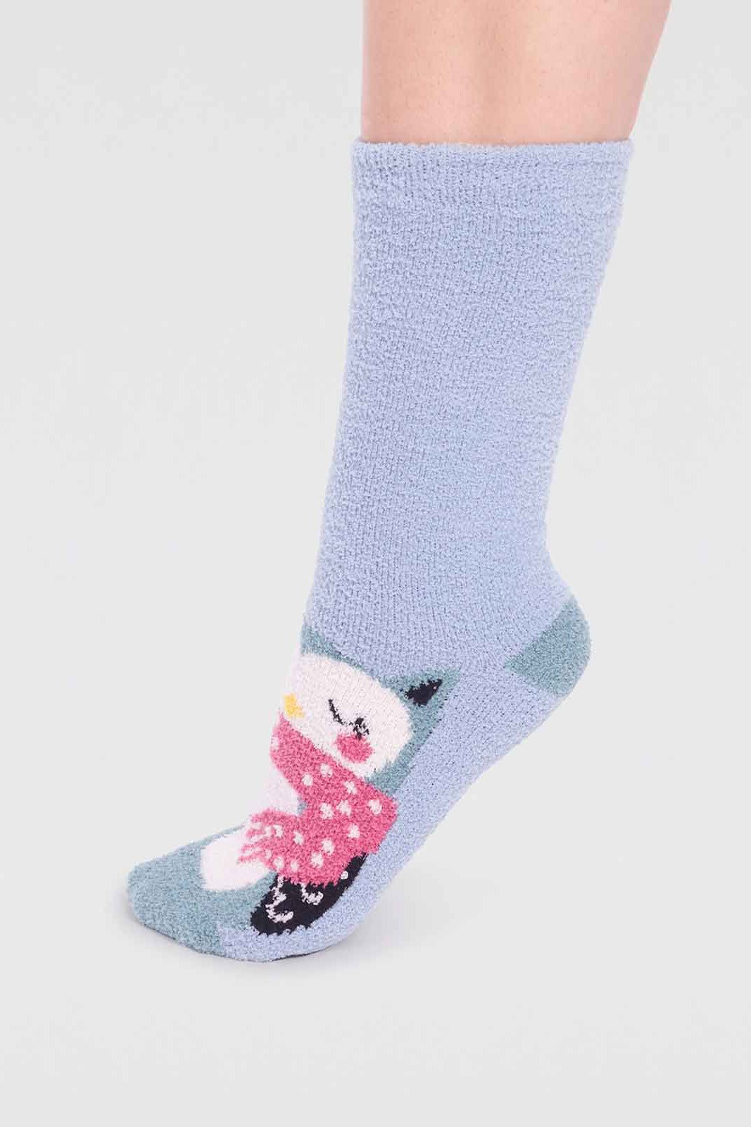 Thought Billie Recycled Polyester Animal Fluffy Sock-Womens-Ohh! By Gum - Shop Sustainable