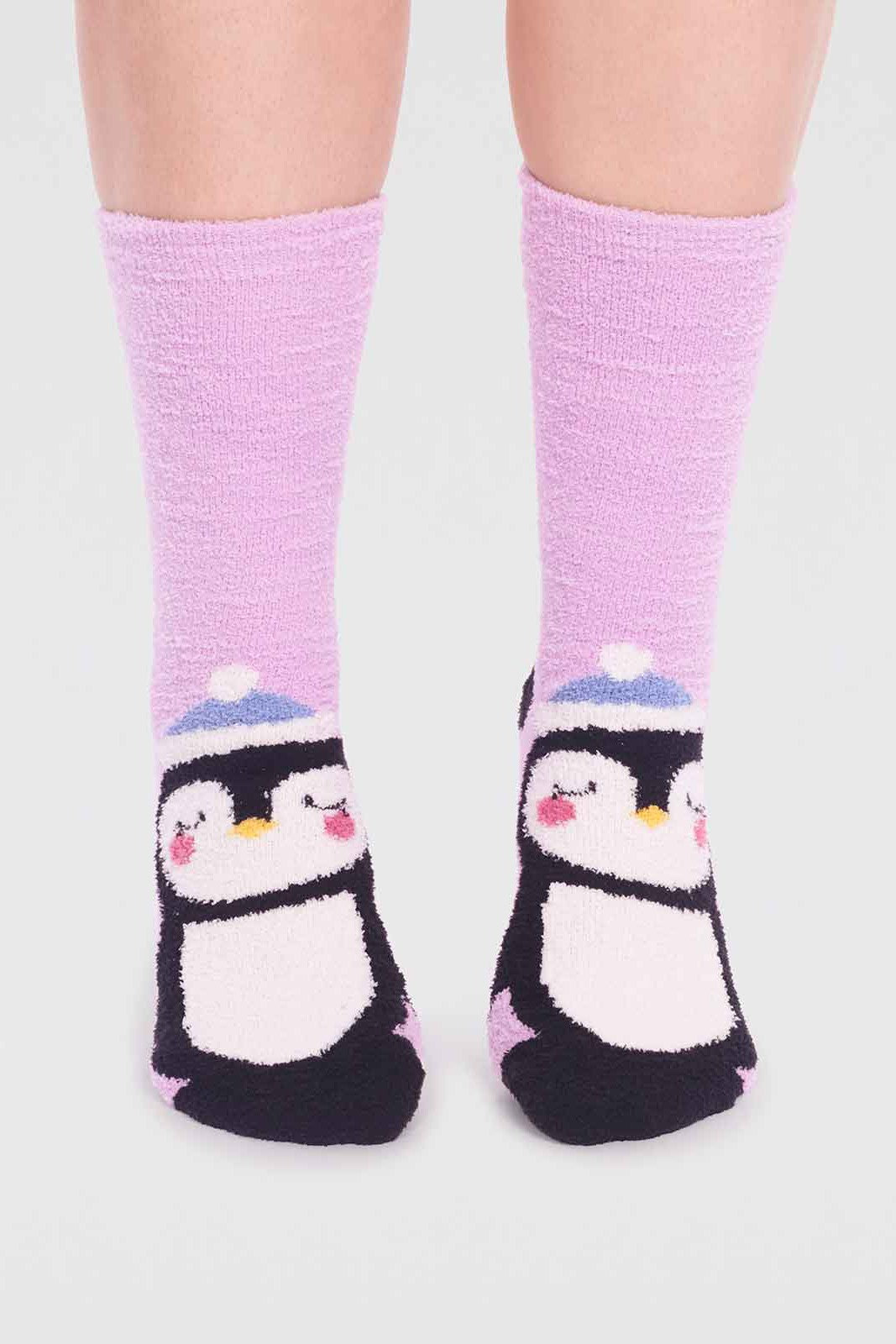 Thought Billie Recycled Polyester Animal Fluffy Sock-Womens-Ohh! By Gum - Shop Sustainable