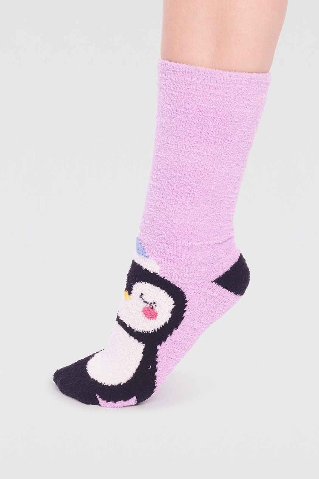 Thought Billie Recycled Polyester Animal Fluffy Sock-Womens-Ohh! By Gum - Shop Sustainable