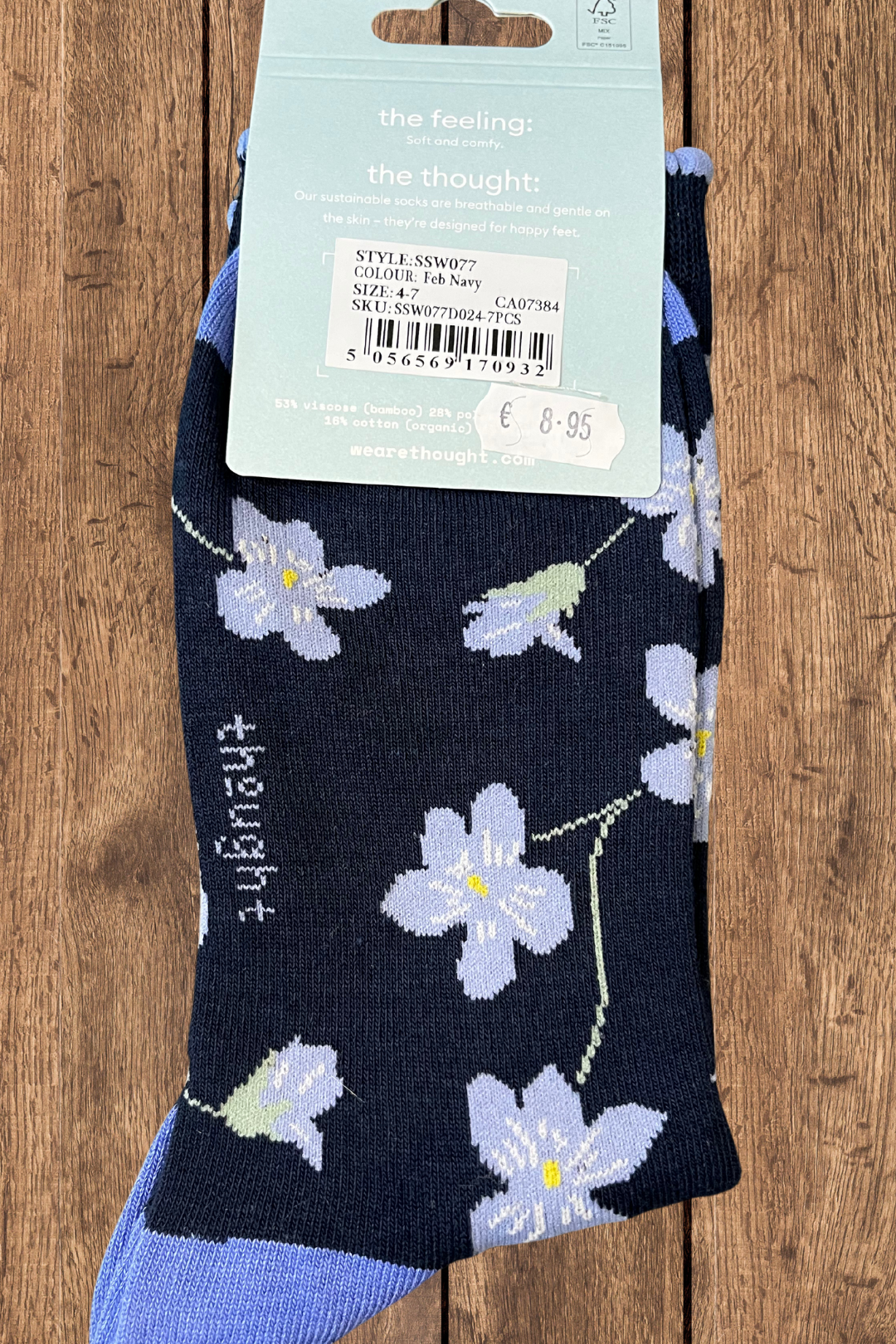 Thought Birth Flower Primrose Bamboo Socks-Womens-Ohh! By Gum - Shop Sustainable