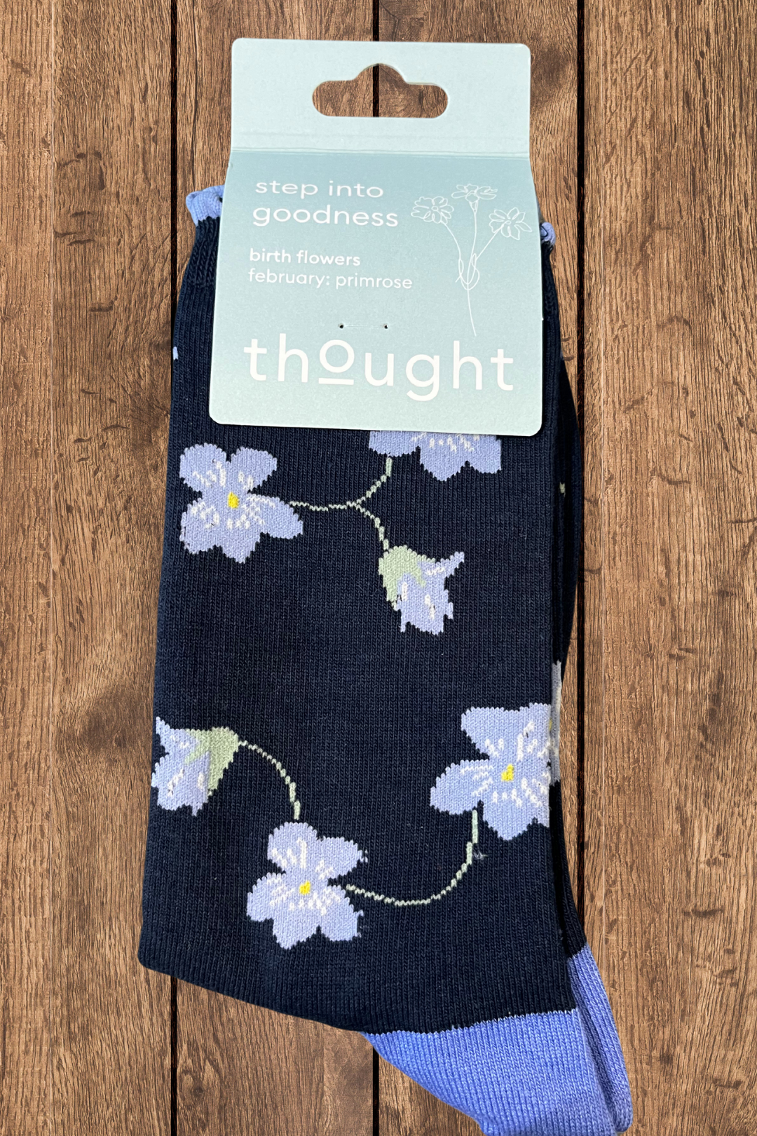 Thought Birth Flower Primrose Bamboo Socks-Womens-Ohh! By Gum - Shop Sustainable