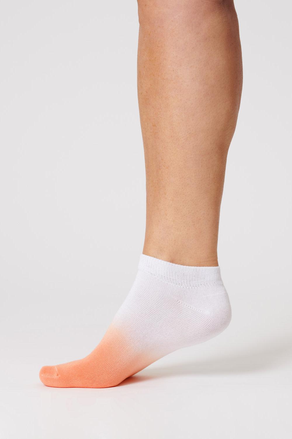 Thought Dip Dye Coral Trainer Bamboo Socks-Womens-Ohh! By Gum - Shop Sustainable