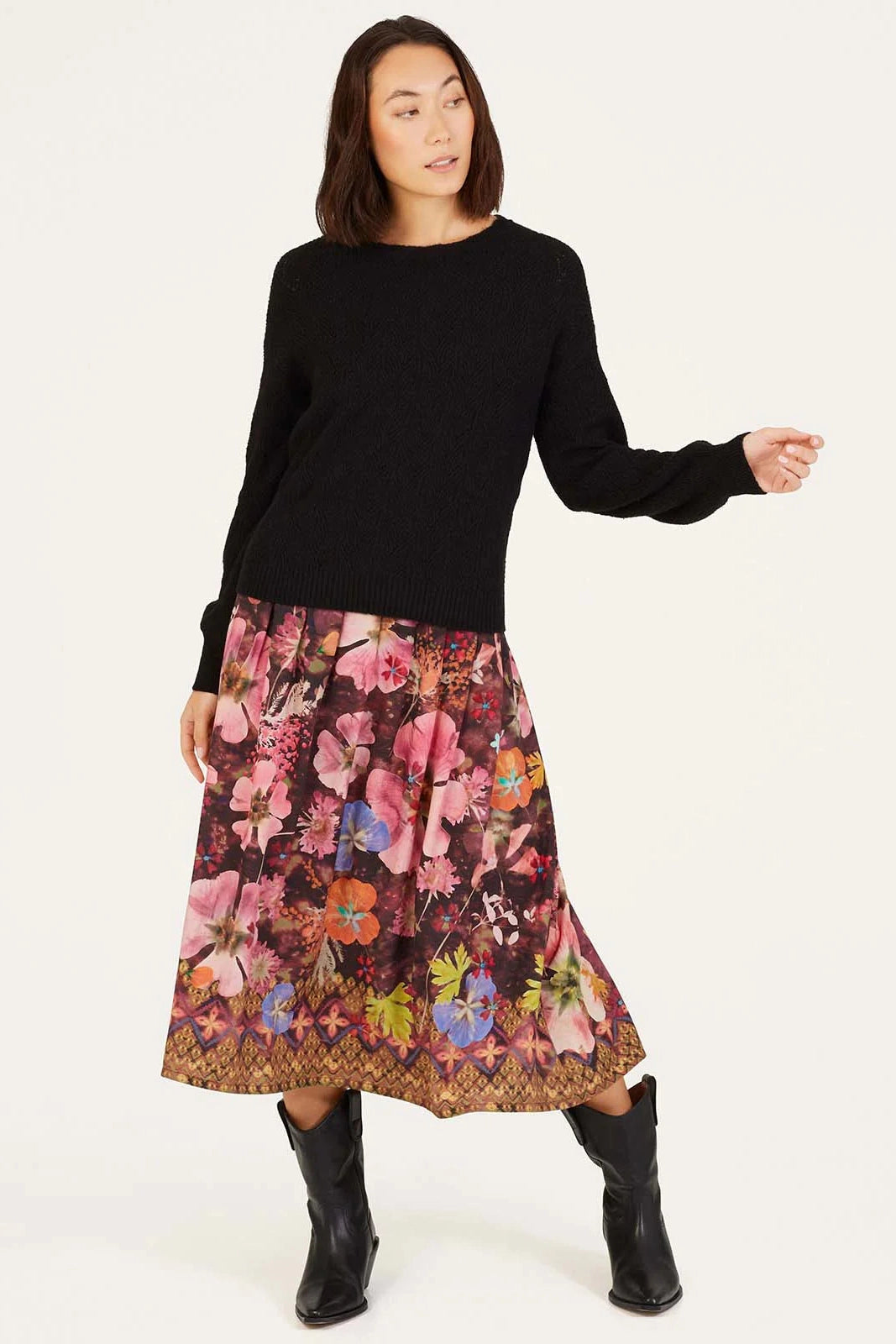 Thought Emelia Tencel™ Midi Skirt-Womens-Ohh! By Gum - Shop Sustainable