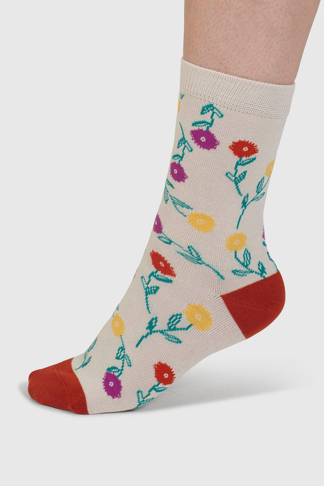 Thought Flavia Floral Bamboo 4 Pack Sock Box-Womens-Ohh! By Gum - Shop Sustainable