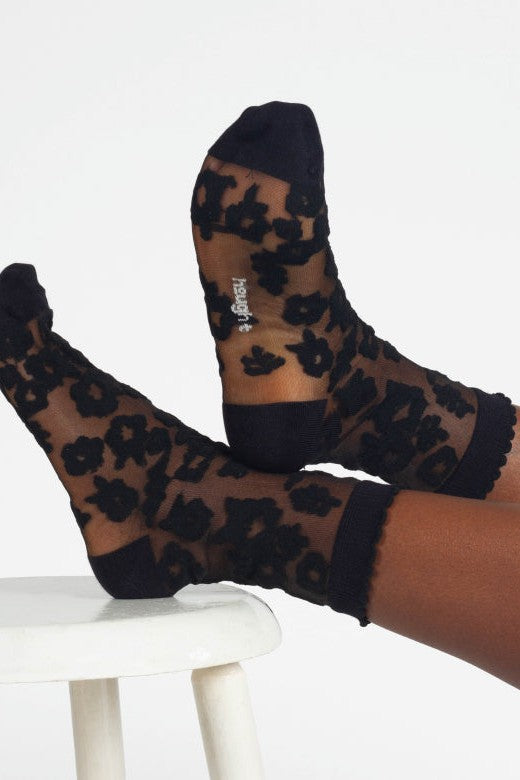 Thought Floral Sheer Short Bamboo Ankle Socks-Womens-Ohh! By Gum - Shop Sustainable