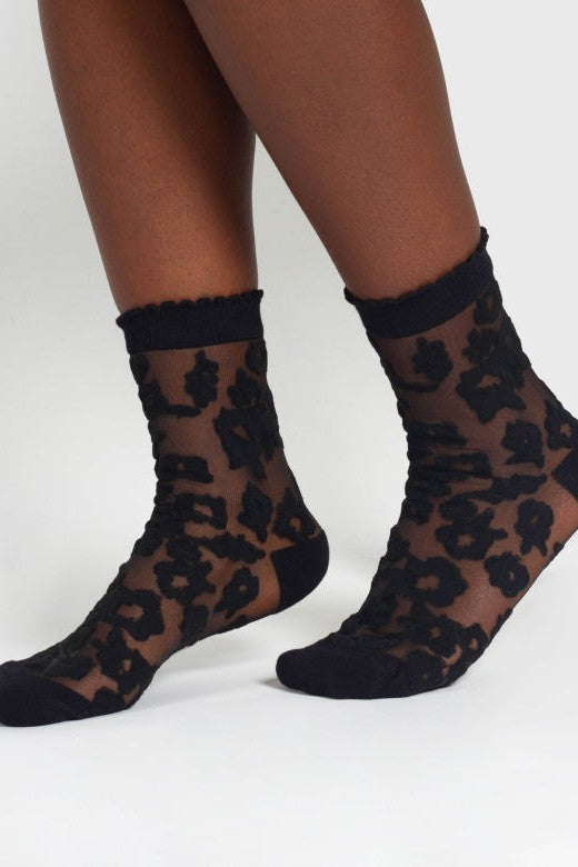 Thought Floral Sheer Short Bamboo Ankle Socks-Womens-Ohh! By Gum - Shop Sustainable