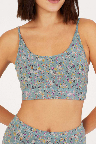 Thought Florielle Lenzing™ EcoVero™ Floral Bralette in Pine Green-Womens-Ohh! By Gum - Shop Sustainable