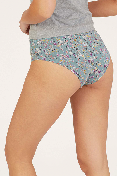 Thought Florielle Lenzing™ EcoVero™ Floral Brief in Pine Green-Womens-Ohh! By Gum - Shop Sustainable