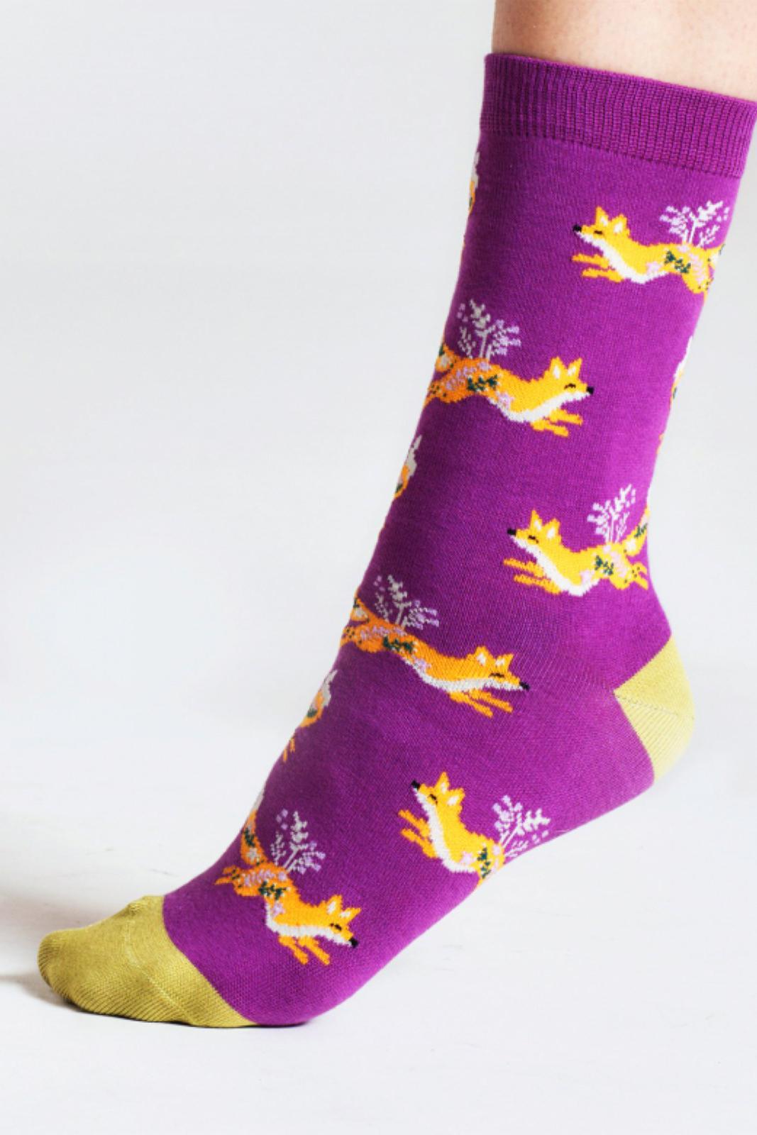 Thought Garden Animal Box of 4 Bamboo Socks-Womens-Ohh! By Gum - Shop Sustainable