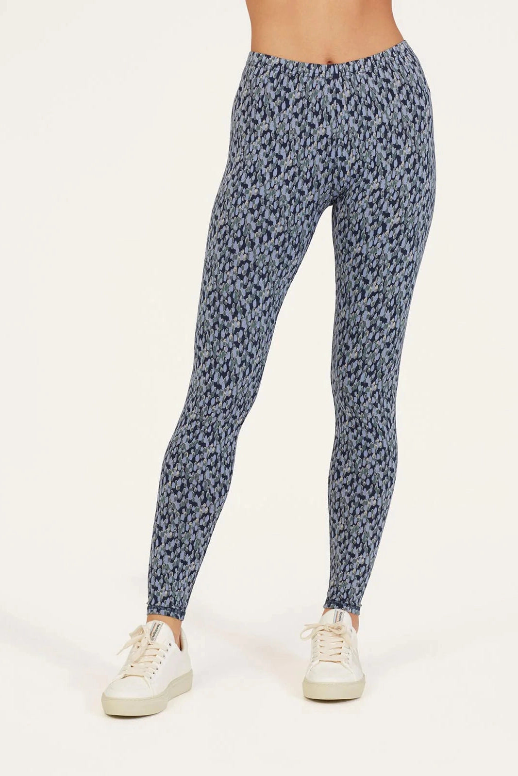 Thought Marlee Lenzing ™ EcoVero ™ Printed Leggings in Navy-Womens-Ohh! By Gum - Shop Sustainable