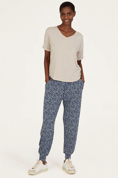 Thought Marlee Lenzing™ EcoVero™Printed Dashka Loungepant in Navy-Womens-Ohh! By Gum - Shop Sustainable