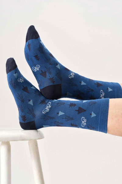 Thought Mens Mountain Biking Bamboo Gift Box Of 4 Socks