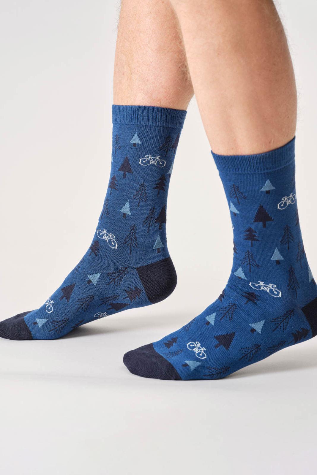 Thought Mens Mountain Biking Bamboo Gift Box Of 4 Socks