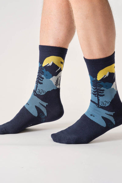 Thought Mens Mountain Biking Bamboo Gift Box Of 4 Socks