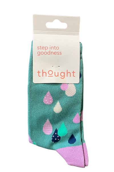 Thought Oriane Weather Organic Cotton Socks - Lichen Green-Womens-Ohh! By Gum - Shop Sustainable